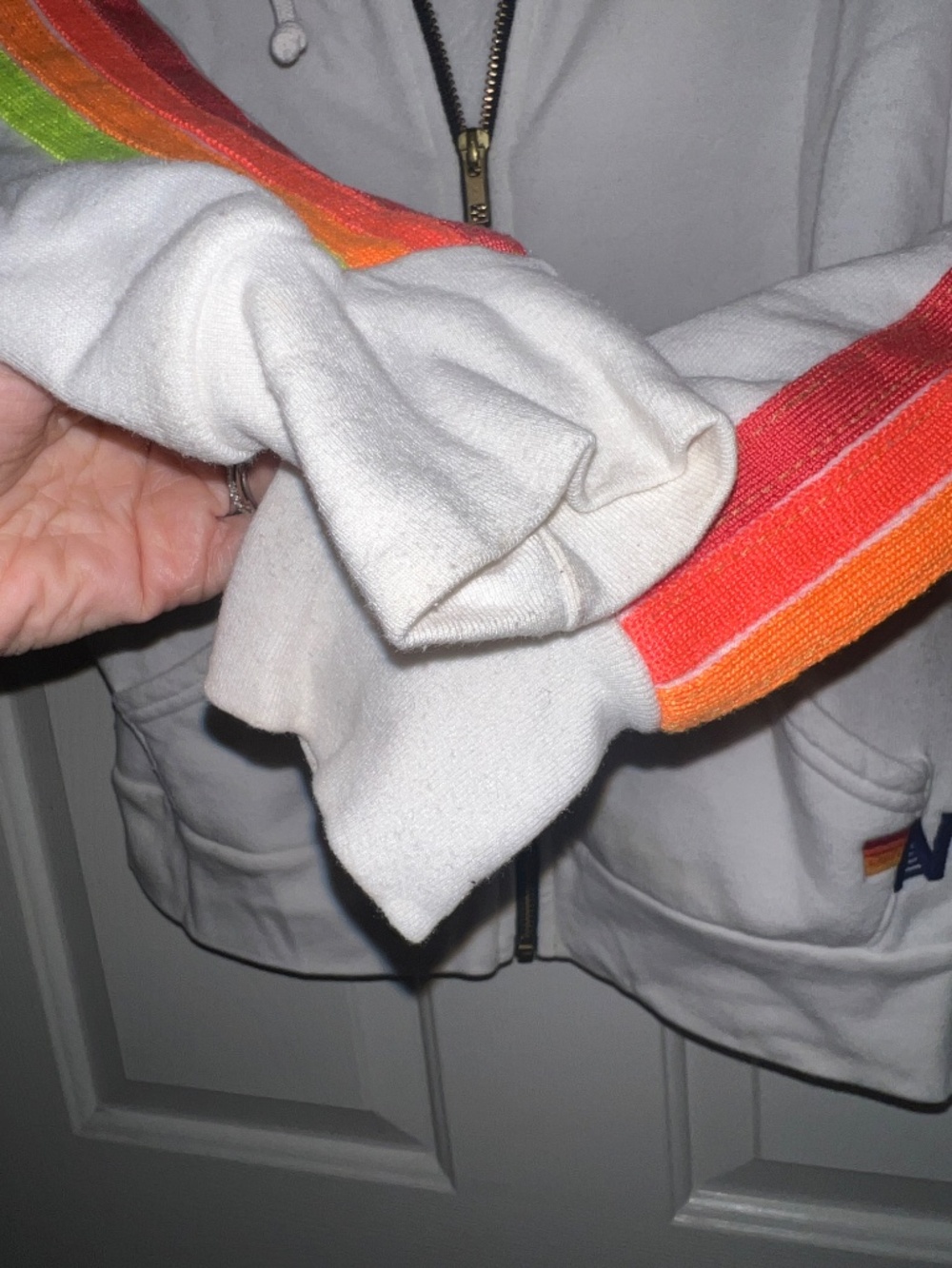 Aviator Nation -Small- bolt stripe zip hoodie - Picture 5 of 8